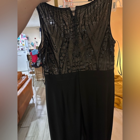 Black sequin Jumpsuit - Picture 2 of 4